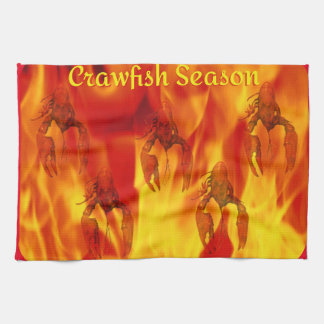 Crawfish-Saison Geschirrtuch