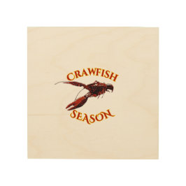 Crawfish-Saison Holzdruck