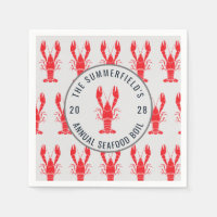 Crawfish Seafood Boil Summer Hummer Party Paper