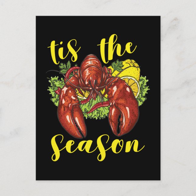 Crawfish Season Boil Crayfish Kochen Hummer Postkarte (Vorderseite)