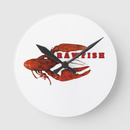 Crawfish Wall Clock Runde Wanduhr