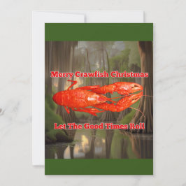 Crawfish Weihnachtskarte Feiertagskarte
