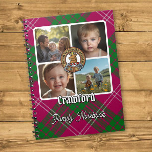 Crawford Familienfoto-Collage Notizblock