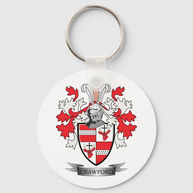 Crawford Familienwappen Coat of Arms Schlüsselanhänger (Vorderseite)