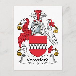 Crawford Familienwappen Postkarte