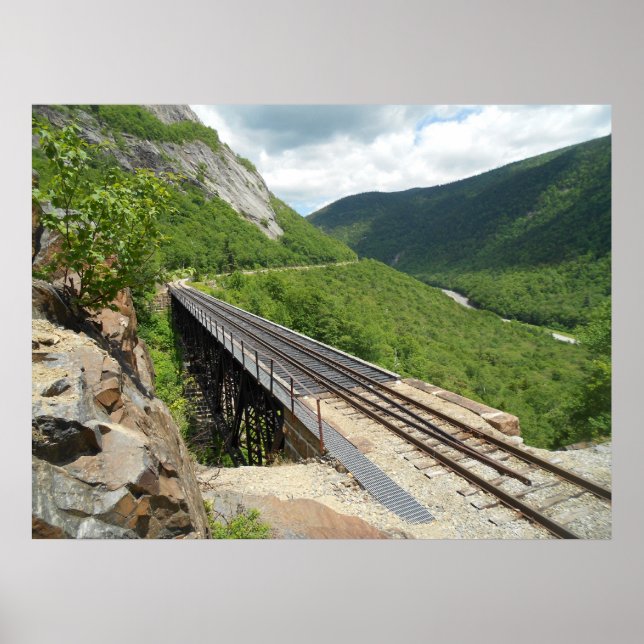 Crawford Notch Railway Trestle Poster (Vorne)