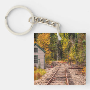 Crawford Notch Tracks Porte - clé acrylique