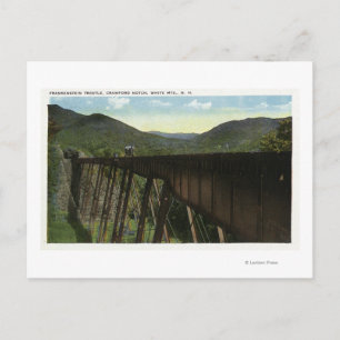 Crawford Notch View von Frankenstein Trestle Postkarte