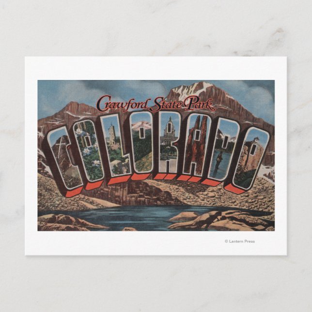 Crawford Staat Park, Colorado Postkarte (Vorderseite)