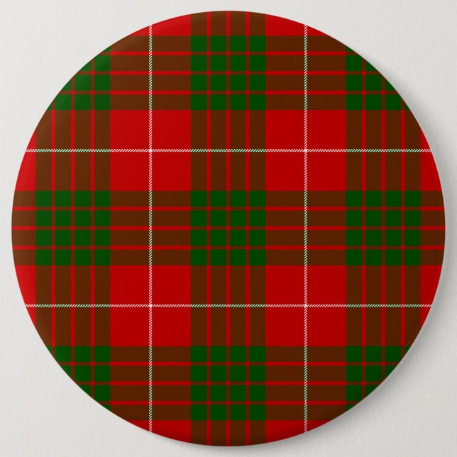 Crawford tartan rot kariert button (Vorderseite)