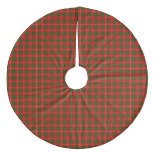 Crawford tartan rot kariert fleece weihnachtsbaumdecke