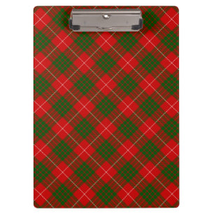 Crawford tartan rot kariert klemmbrett