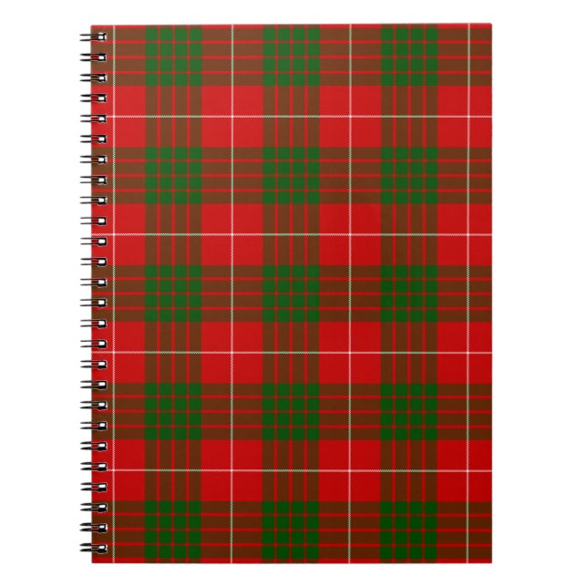 Crawford tartan rot kariert notizblock (Vorderseite)