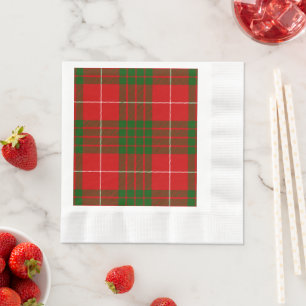 Crawford tartan rot kariert serviette