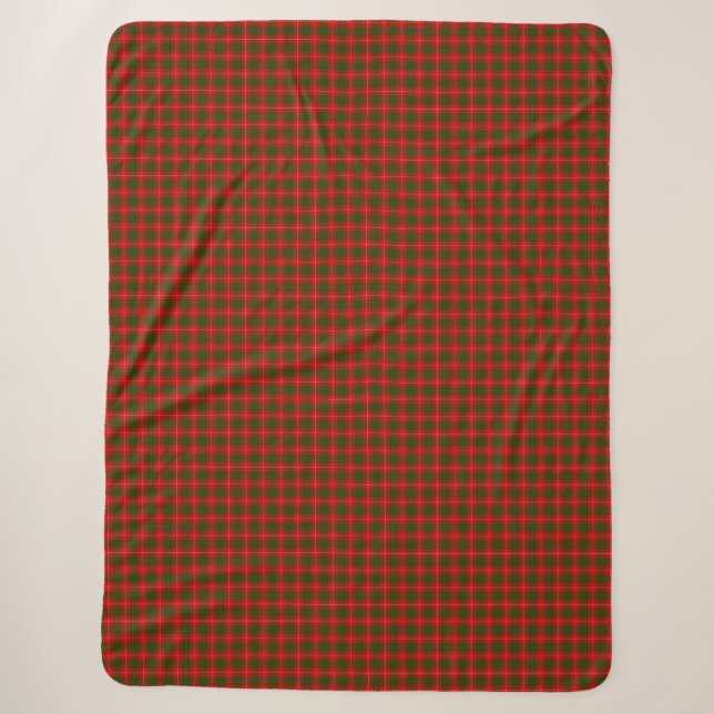 Crawford tartan rot kariert sherpadecke (Vorderseite)