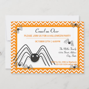 Crawl on Over - Halloween-Party laden Einladung