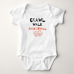 Crawl Walk Basketball Niedlich Basketball Buddy Baby Strampler