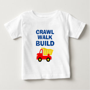 CRAWL WALK BAUTE niedlichen roten Spielzeugkipper Baby T-shirt