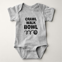 Crawl Walk Bowl lustiger Babybodysuit für Neugebor