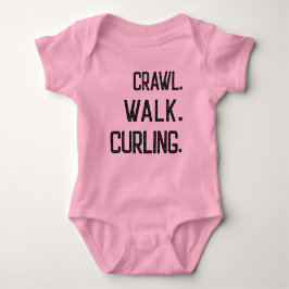 Crawl Walk Curling Baby Strampler