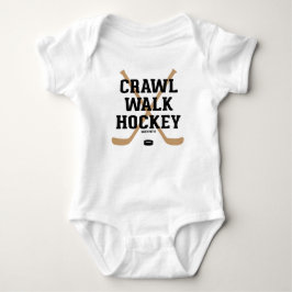 Crawl Walk Hockey Sticks und Puck Säugling Baby Strampler