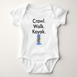 Crawl Walk Kayak Baby Bodysuit Baby Strampler