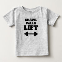 CRAWL WALK LIFT lustige Fitness zum Shirt für das