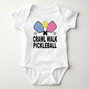Crawl Walk Pickleball Baby Strampler