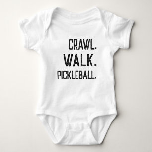 Crawl Walk Pickleball Baby Strampler