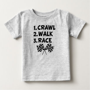 Crawl Walk Race lustiges Shirt