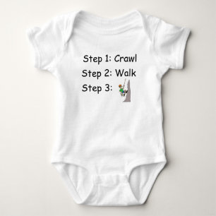 Crawl Walk Rock Climbing Baby Bodysuit Strampler