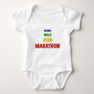 Crawl Walk Run Marathon Baby Strampler