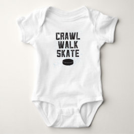CRAWL WALK SKATE ice hockey baby bodysuit gift Baby Strampler