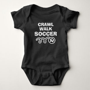 CRAWL WALK SOCCER Sportbodysuit für neues Baby Strampler