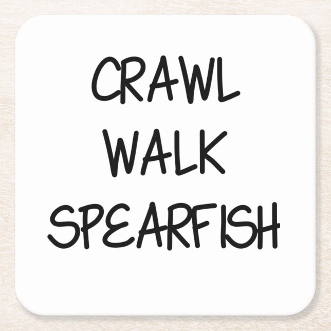 Crawl Walk Spearfish Rechteckiger Pappuntersetzer (Vorderseite)