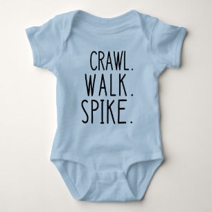 Crawl Walk Spike, Süßes Volleyball-Baby Baby Strampler