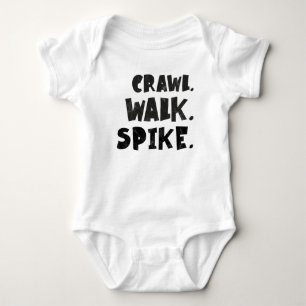 Crawl Walk Spike - Volleyball Baby Baby Strampler