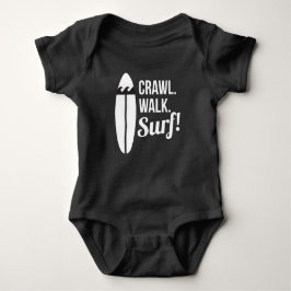 Crawl Walk Surf Baby Strampler