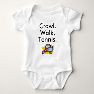 Crawl Walk Tennis Baby Bodysuit Baby Strampler