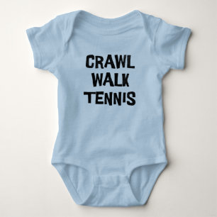 Crawl Walk Tennis Funny Baby Strampler