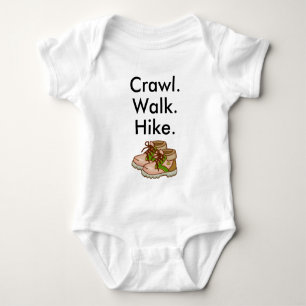 Crawl Walk Wandern Wandern Baby Bodysuit Baby Strampler