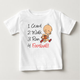 Crawl Wallauf Fußball laufen Baby T-shirt