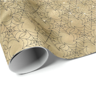 Crawly Spider WebHalloween-Muster Geschenkpapier