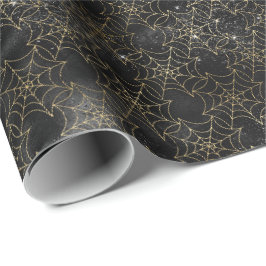 Crawly Spider WebHalloween-Muster Geschenkpapier