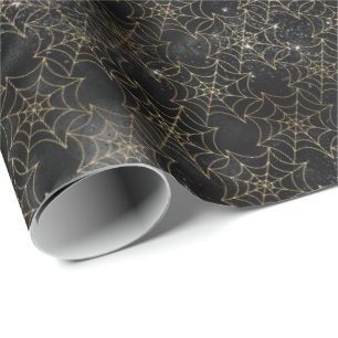 Crawly Spider WebHalloween-Muster Geschenkpapier