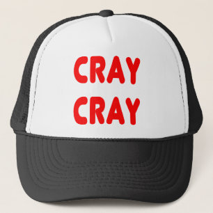 Cray Cray lustiges Internet Memes Rot Truckerkappe