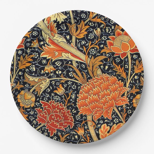 Cray, ein Vintages William Morris-Design Pappteller (Vorderseite)