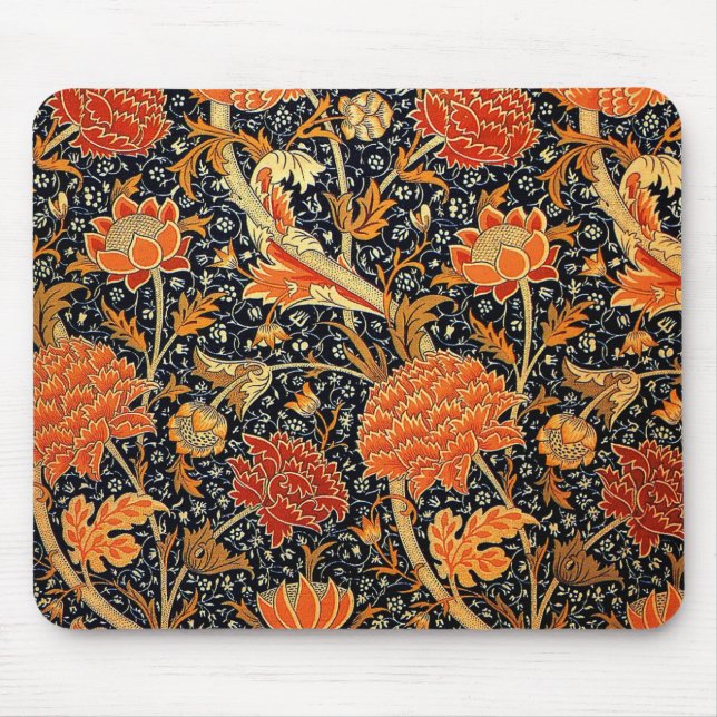 Cray, famous pattern by William Morris Mousepad (Vorne)