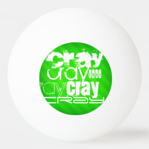 Cray; Neon Green Stripes Tischtennisball