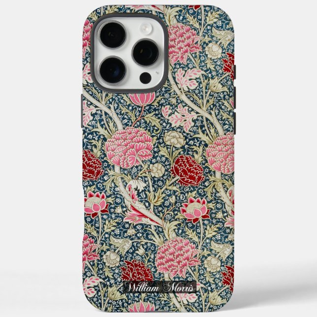 Cray Pattern - Blume & Blätter - William Morris iPhone 16 Pro Max Hülle (Rückseite)